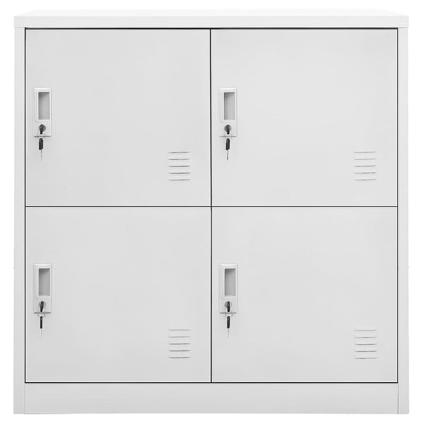Plostina hellgrauer Kleiderschrank 90x45x92,5cm (Stahl)