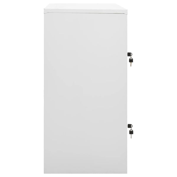 Plostina hellgrauer Kleiderschrank 90x45x92,5cm (Stahl)