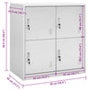 Plostina hellgrauer Kleiderschrank 90x45x92,5cm (Stahl)