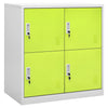 Hellgrauer Kleiderschrank Plostina grün 90x45x92,5cm (Stahl)