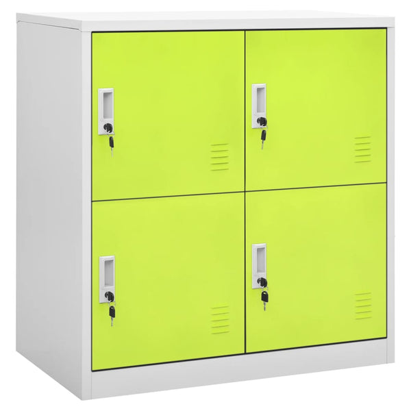 Hellgrauer Kleiderschrank Plostina grün 90x45x92,5cm (Stahl)