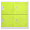 Hellgrauer Kleiderschrank Plostina grün 90x45x92,5cm (Stahl)