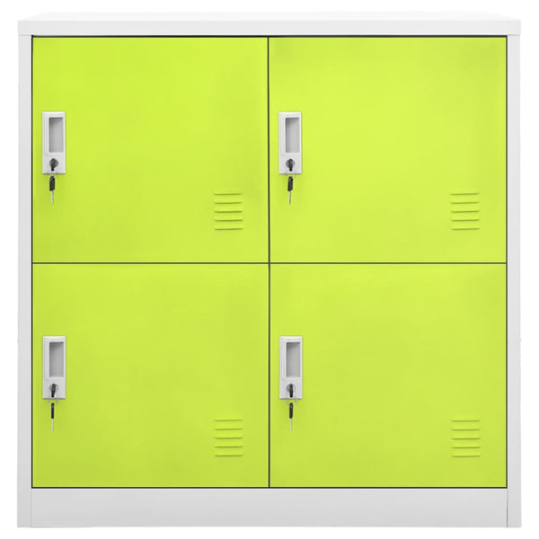 Hellgrauer Kleiderschrank Plostina grün 90x45x92,5cm (Stahl)
