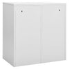 Hellgrauer Kleiderschrank Plostina grün 90x45x92,5cm (Stahl)