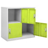 Hellgrauer Kleiderschrank Plostina grün 90x45x92,5cm (Stahl)