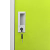 Hellgrauer Kleiderschrank Plostina grün 90x45x92,5cm (Stahl)
