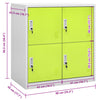 Hellgrauer Kleiderschrank Plostina grün 90x45x92,5cm (Stahl)