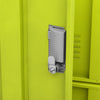Plostina Kleiderschrank 90x45x92,5cm (Stahl) hellgrau und grün