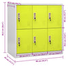 Plostina Kleiderschrank 90x45x92,5cm (Stahl) hellgrau und grün