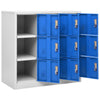 Hellgrau-blauer Schrank Plostina, Größe 90x45x92,5cm (Stahl)