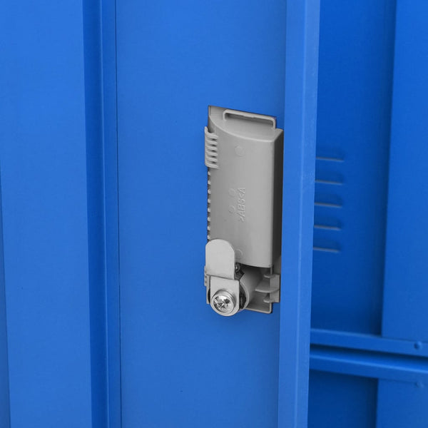Hellgrau-blauer Schrank Plostina, Größe 90x45x92,5cm (Stahl)
