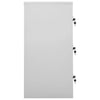 Kleiderschrank Plostina hellgrau und grün 90x45x92,5cm (Stahl)