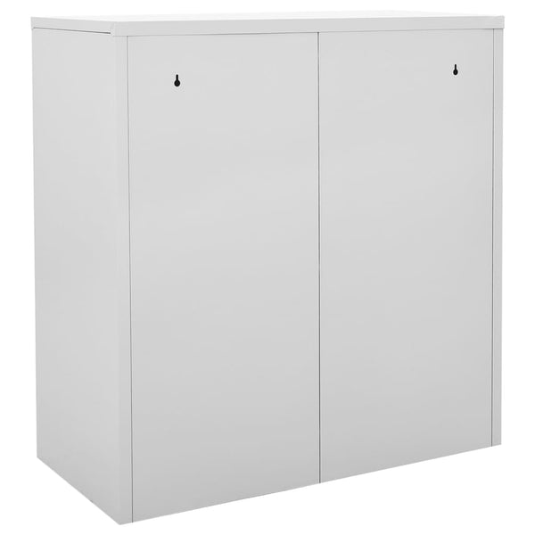 Kleiderschrank Plostina hellgrau und grün 90x45x92,5cm (Stahl)