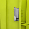 Kleiderschrank Plostina hellgrau und grün 90x45x92,5cm (Stahl)