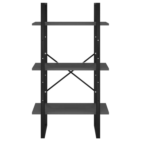 Graues Lagerregal Pepino 60x30x105cm (Holz)