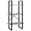 Betongraues Lagerregal Pepino 60x30x105cm (Holz)