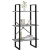 Betongraues Lagerregal Pepino 60x30x105cm (Holz)