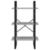 Betongraues Lagerregal Pepino 60x30x105cm (Holz)