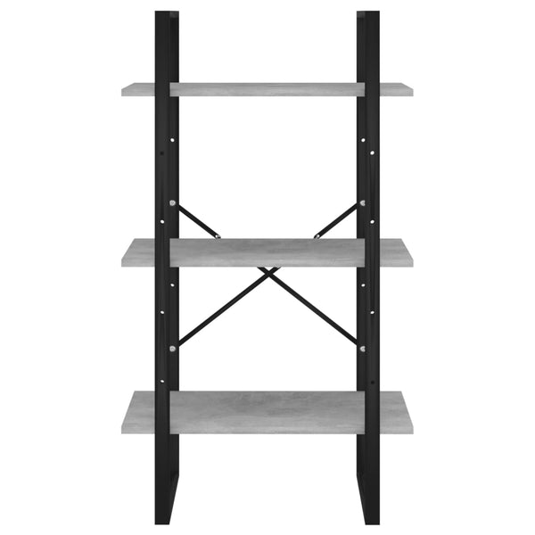 Betongraues Lagerregal Pepino 60x30x105cm (Holz)
