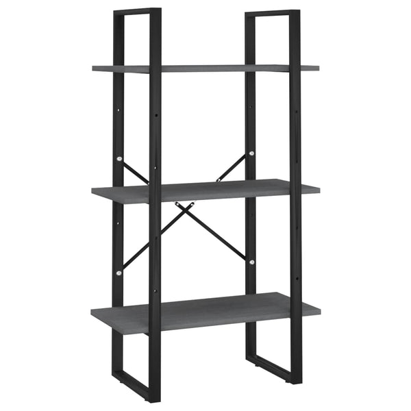 Graues Lagerregal Pepino 60x30x105cm (Kiefer)