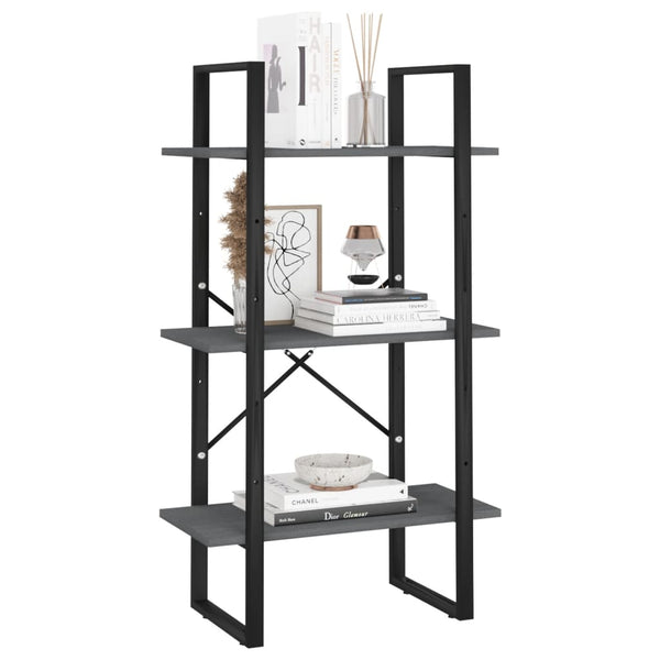 Graues Lagerregal Pepino 60x30x105cm (Kiefer)