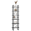 Graues Lagerregal Pepino 60x30x210cm (Holz)