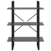 Bücherregal Rindunica 80x30x105cm in Grau (Holz)