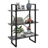 Bücherregal Rindunica 80x30x105cm in Grau (Holz)