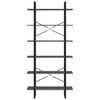 Grauer Hochschrank Hedriga 100x30x210cm (Kiefer)