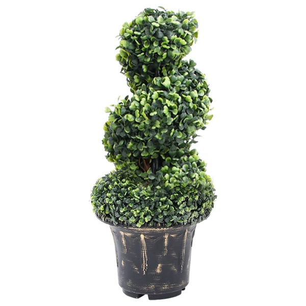 Künstlicher Buchsbaum-Spiralbaum mit Topf Suziana 59cm