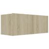 Sonoma-Eiche TV-Schrank-Set Fingula 3-teilig (Spanplatte)