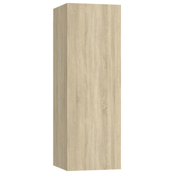 Sonoma-Eiche TV-Schrank-Set Fingula 3-teilig (Spanplatte)