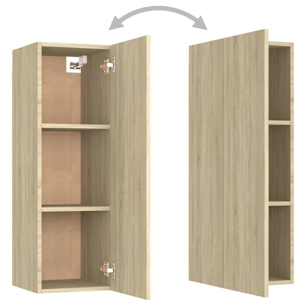 Sonoma-Eiche TV-Schrank-Set Fingula 3-teilig (Spanplatte)
