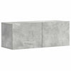 TV-Schrank-Set Fulger 3-teilig betongrau (Holz)