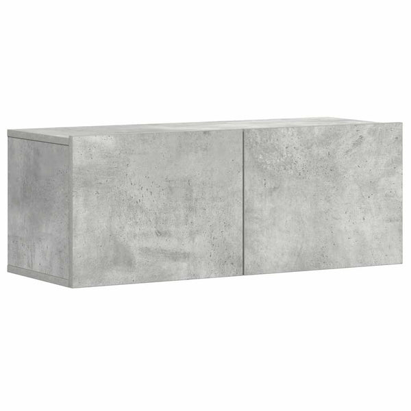 TV-Schrank-Set Fulger 3-teilig betongrau (Holz)