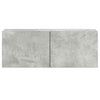 TV-Schrank-Set Fulger 3-teilig betongrau (Holz)