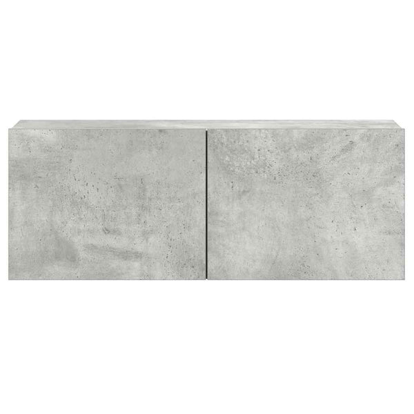 TV-Schrank-Set Fulger 3-teilig betongrau (Holz)