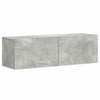 TV-Schrank-Set Fulger (3-teilig, Holz, Betongrau)