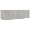 5-teiliges TV-Schrank-Set Ghiulera betongrau (Spanplatte)
