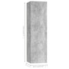 5-teiliges TV-Schrank-Set Ghiulera betongrau (Spanplatte)