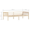 Bettgestell Hudrea 90x200cm (Kiefer)
