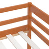 Honigbraunes Bettgestell mit Schubladen und Schrank Tomache 90x200cm (Kiefer)