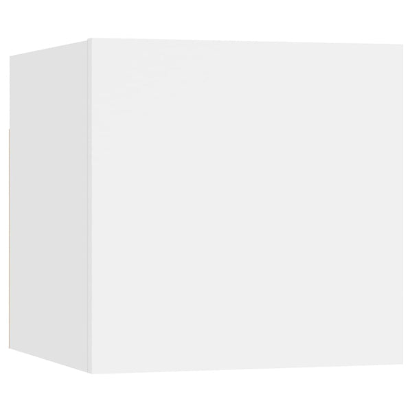 Valkoinen yöpöytä Mezmunie 30,5x30x30cm (puinen)