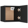 Nachttisch Mezmunie 30,5x30x30cm Schwarz (Holz)
