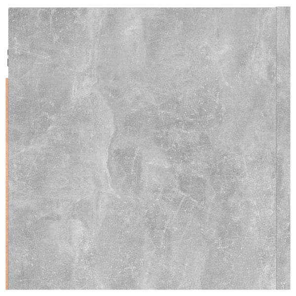 Betoninharmaa yöpöytä Mezmunie 30,5x30x30cm (puinen)