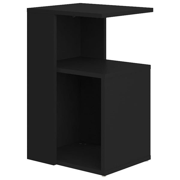 Schwarzer Beistelltisch Petkov 36x30x56cm (Holz)