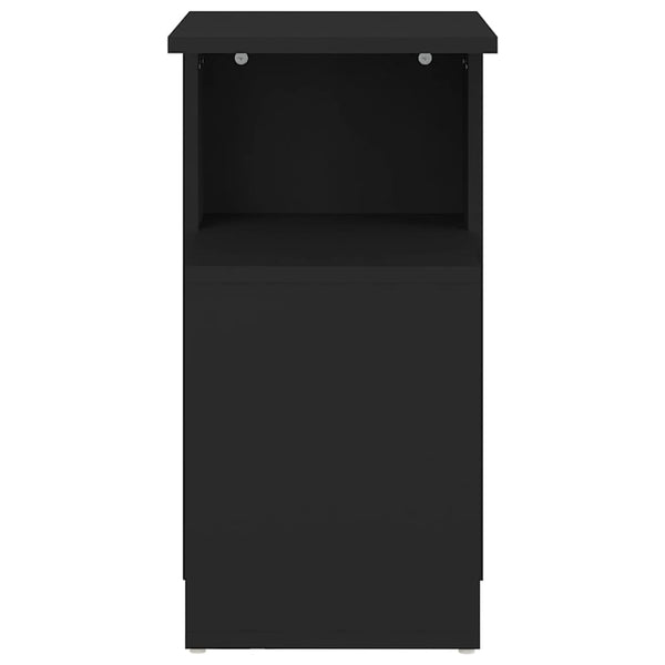 Schwarzer Beistelltisch Petkov 36x30x56cm (Holz)