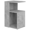 Betongrauer Beistelltisch Petkov 36x30x56cm (Holz)