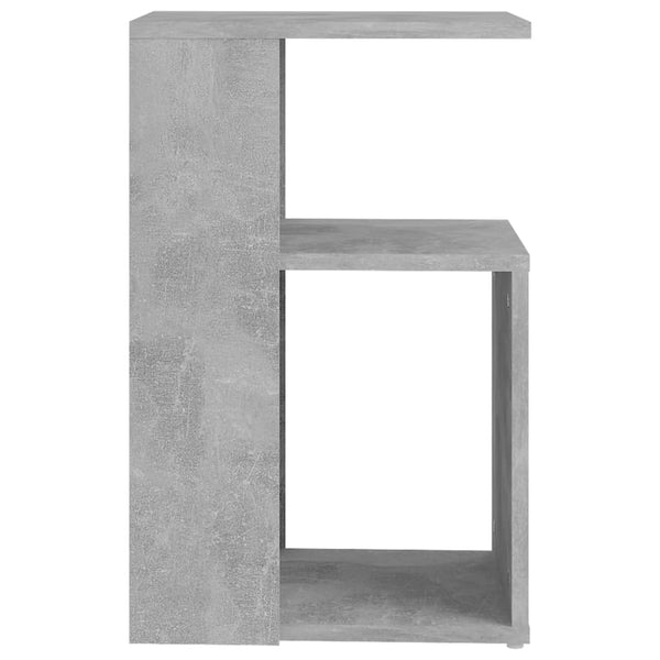 Betongrauer Beistelltisch Petkov 36x30x56cm (Holz)