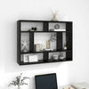 Schwarzes Wandregal Cociuba 75x16x55cm (Holz)